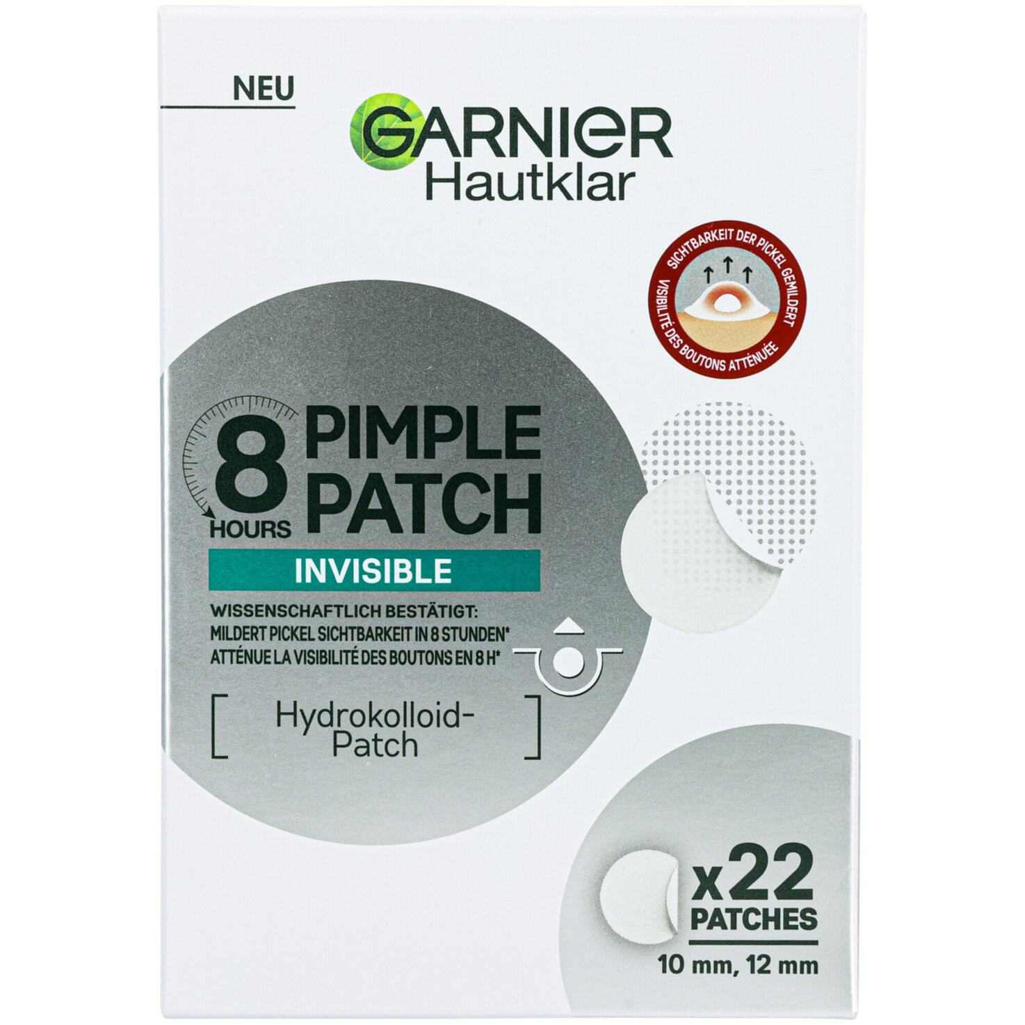 Garnier 8H Invisible Pimple Patch, 22.0Stk