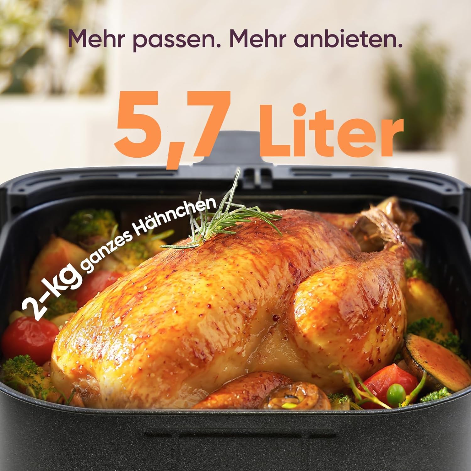 COSORI Heißluftfritteuse CP158-AF, Testsieger 2024 Stiftung Warentest, 11-in-1 Airfryer mit Shake-Reminder, Online-Rezepte, 97,3 Prozent ölsparend, spülmaschinenfeste Körbe, Rot