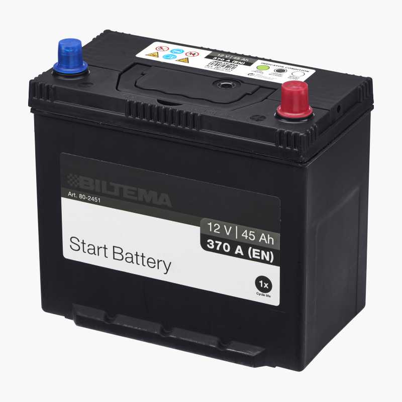 Startbatteri, 12 V, 45 Ah