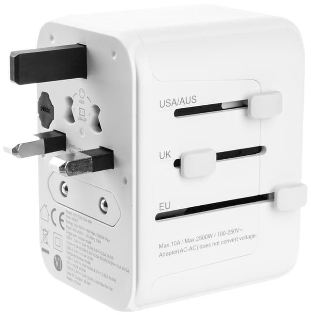 Fixed World 30W rejseadapter (hvid)