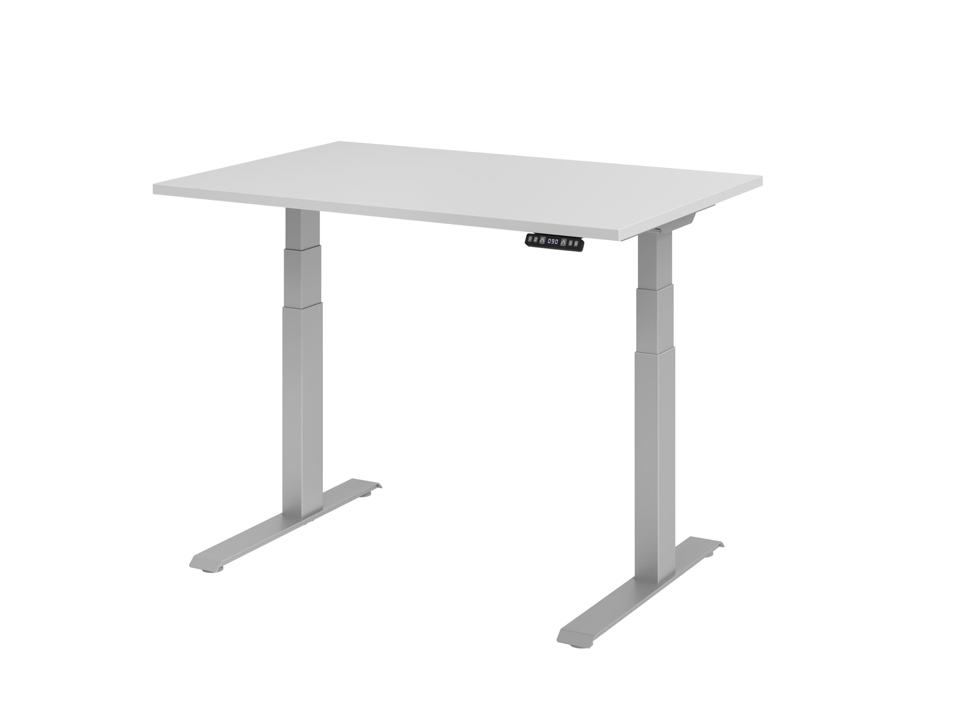 Stehtisch 120 x 129 x 80 cm Grau/ Silber