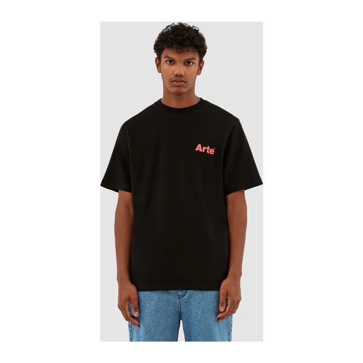 Arte Antwerp T-shirt Arte Back Leaves | Noir