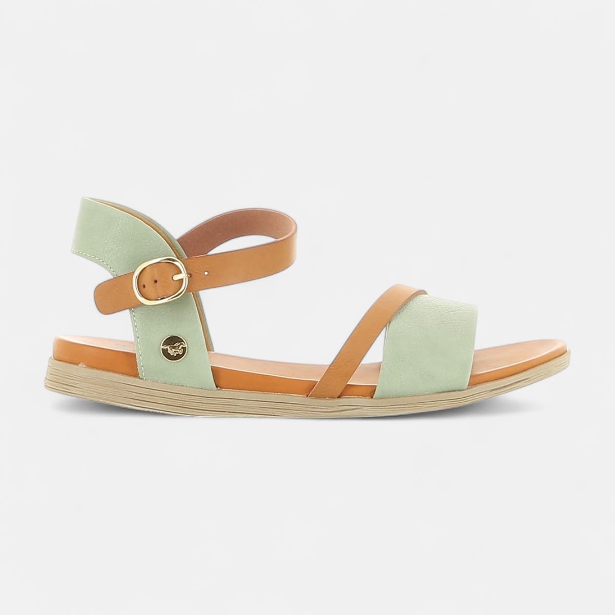 Nu-pieds Femme vert clair