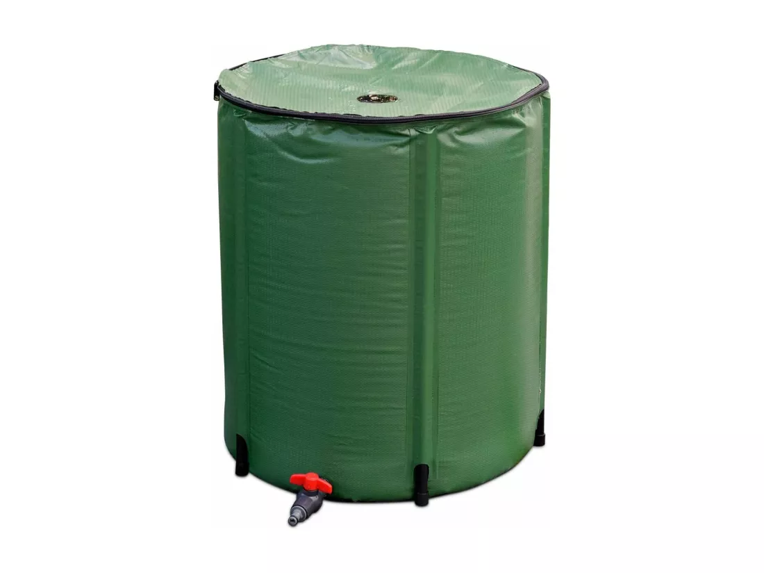 Réservoir Pliable Portatif 200L avec Le Récipient de Stockage d'eau de Filtre de Robinet, Réservoir Pliable Portatif 60x72CM Idéal pour l'Arrosage des Plantes de Jardin