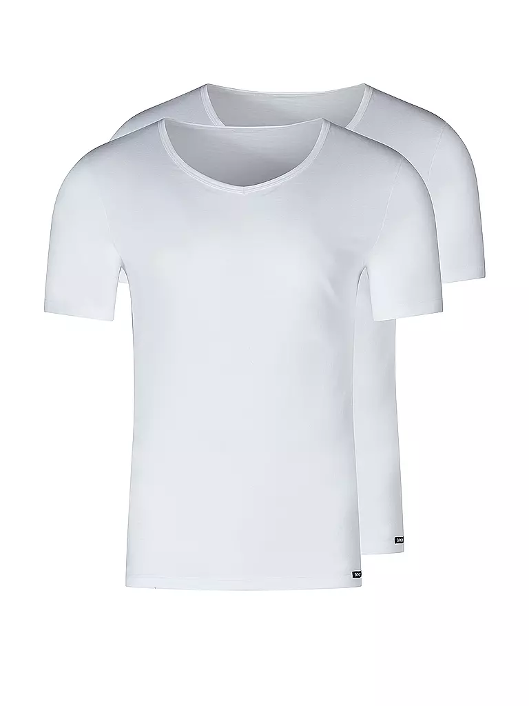 SKINY T-Shirt 2-er Pkg weiss