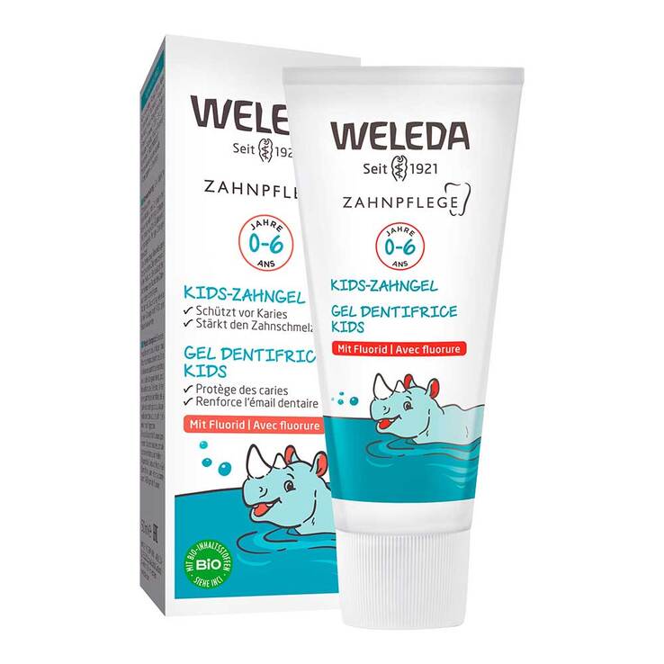 Weleda Kids-Zahngel mit Fluorid, 50 ml