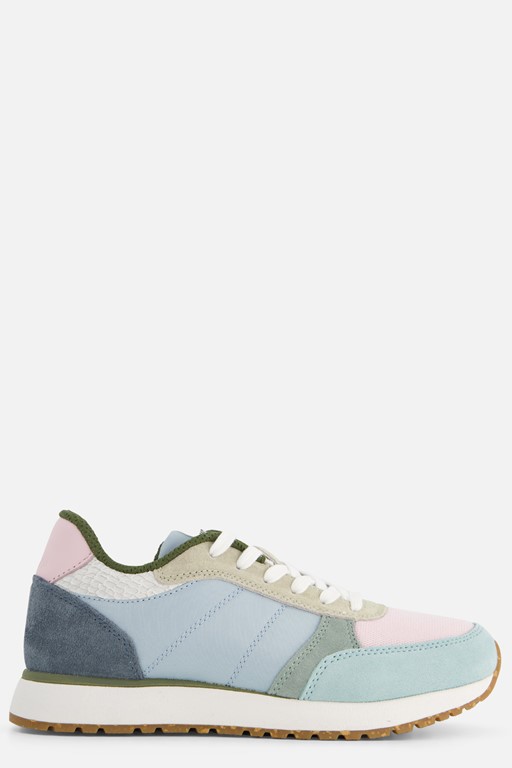Woden Ronja Color Blocked Sneakers blauw Leer