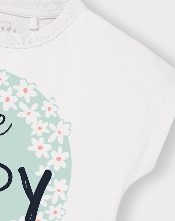T-Shirt NMFVIGEA SMALL FLOWERS in white alyssum