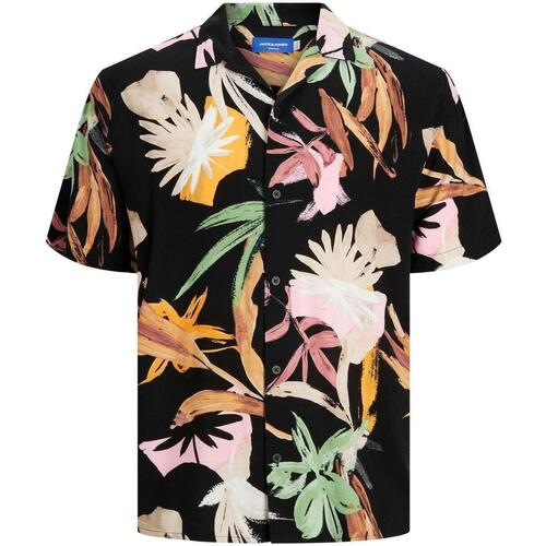 Jack & Jones - JORNOAH EXOTIC RESORT SHIRT SS Negro