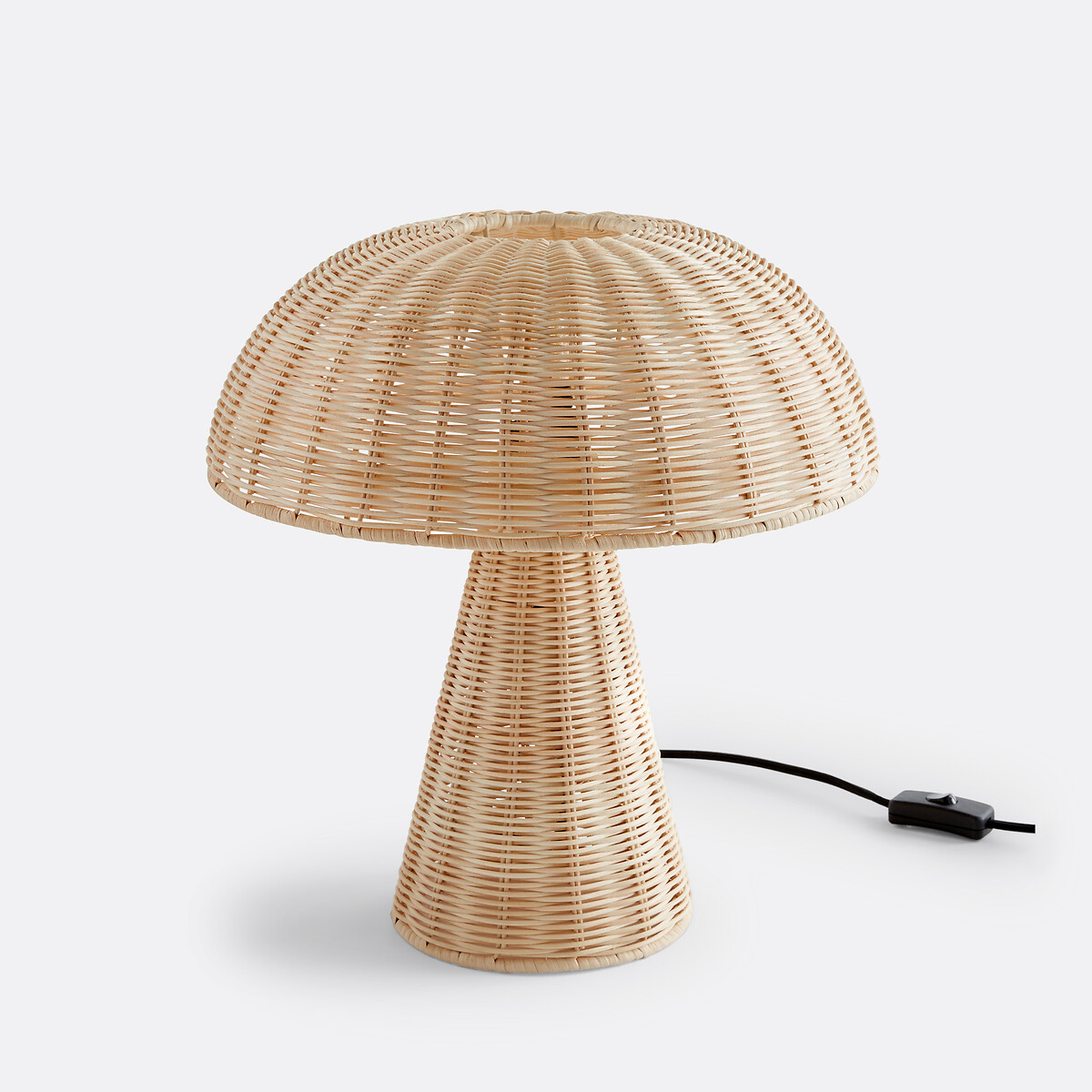 LA REDOUTE INTERIEURS<br>Candeeiro em forma de cogumelo em rattan, Mirko