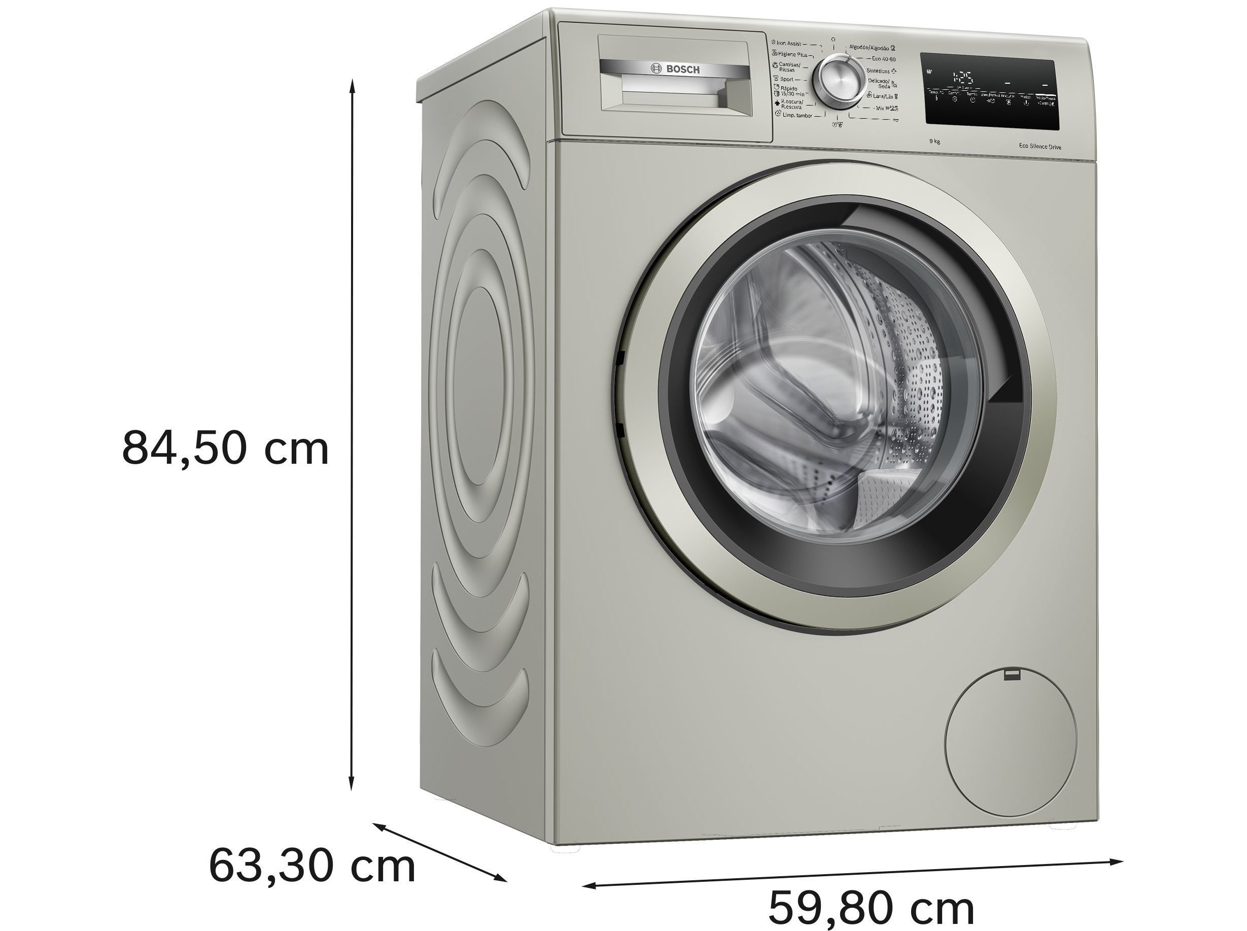 MÁQUINA DE LAVAR ROUPA BOSCH WAN2820XEP - SILVER A 9KG