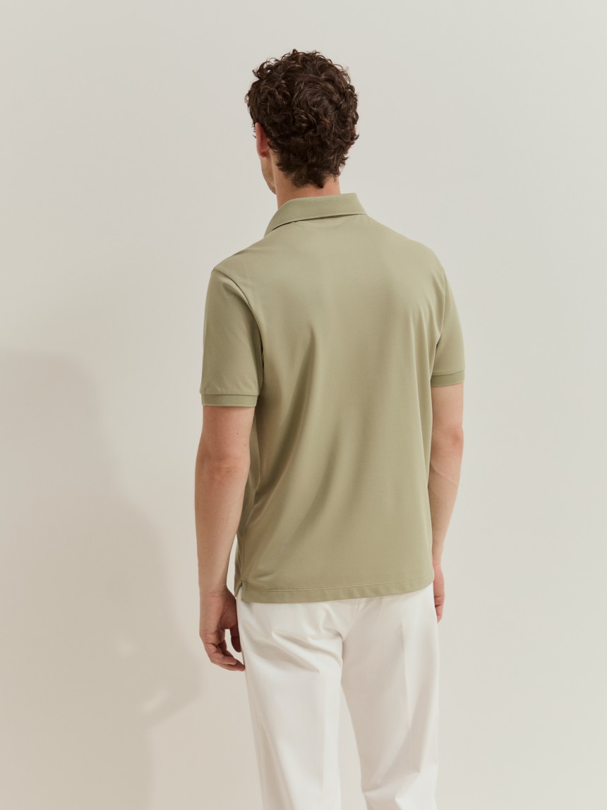 Polo de manga curta regular fit