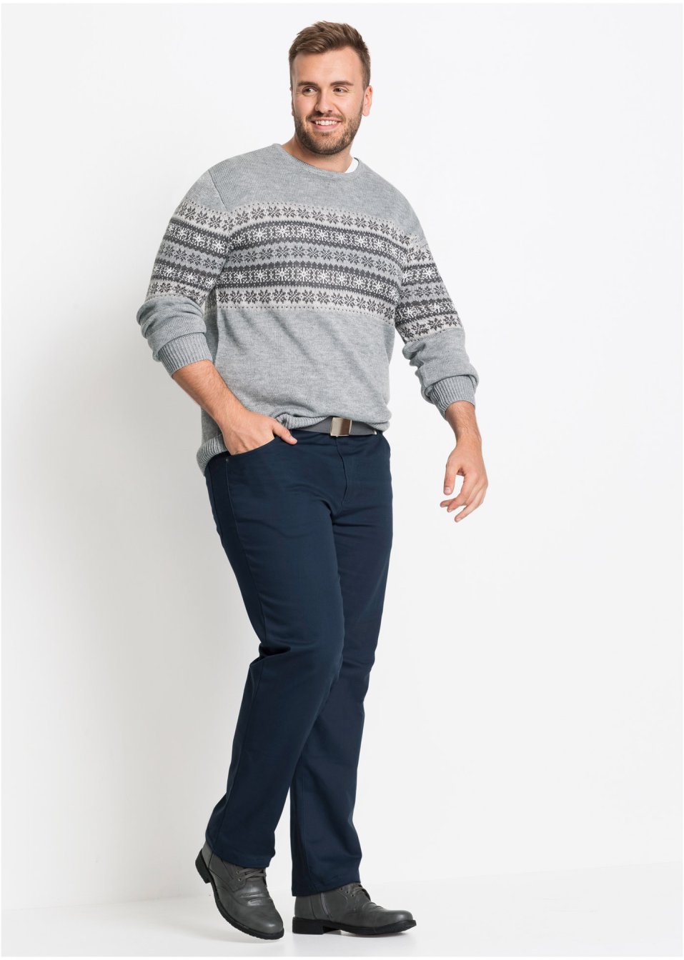 Pantalon thermo extensible Regular Fit, Straight