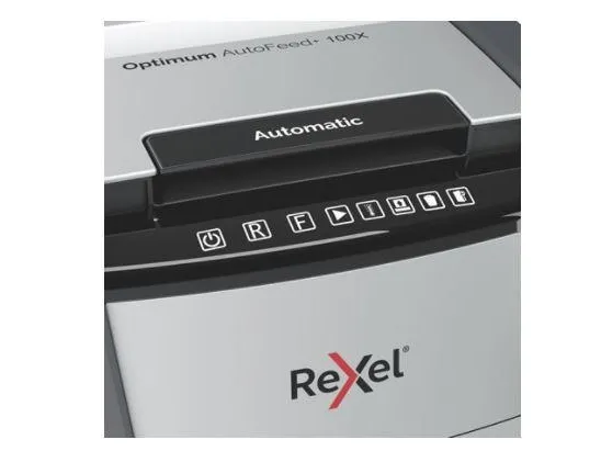 Makulator Rexel Optimum AutoFeed  100X krydsmakulering 4x28 mm (P-4)