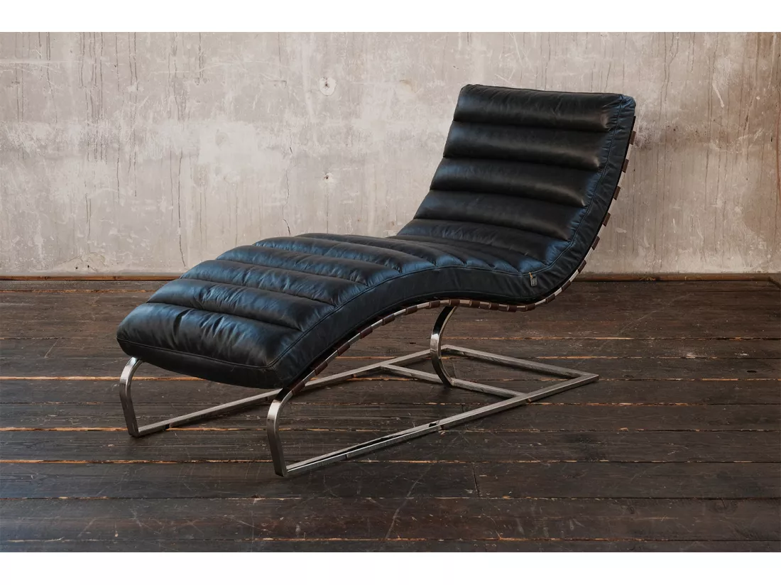 Fauteuil - Noir cuir - SIRY