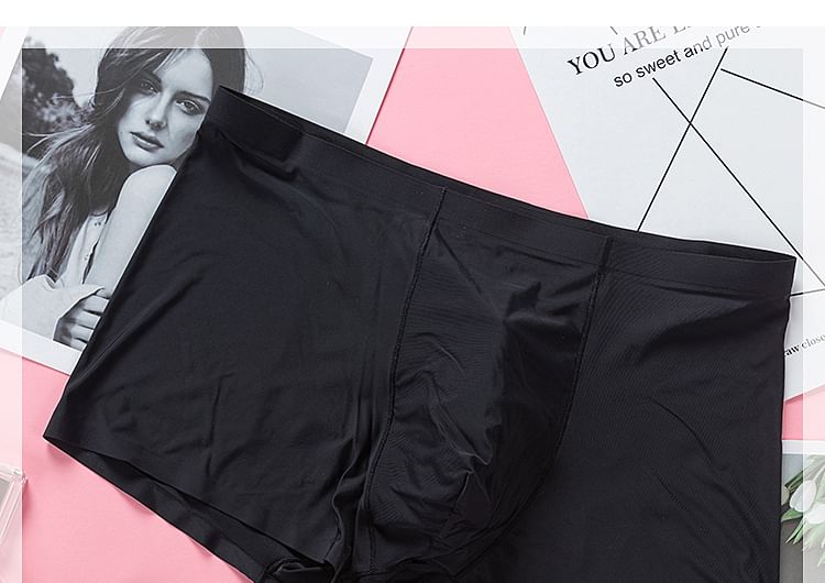 Pancherry - Matching set voor koppels: effen boxershort + slip met kanten paneel