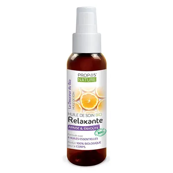 Óleo de Cuidado Relaxante Nature Cosmetic da Propos, Acalma e Encanta, Orgânico, 100ml