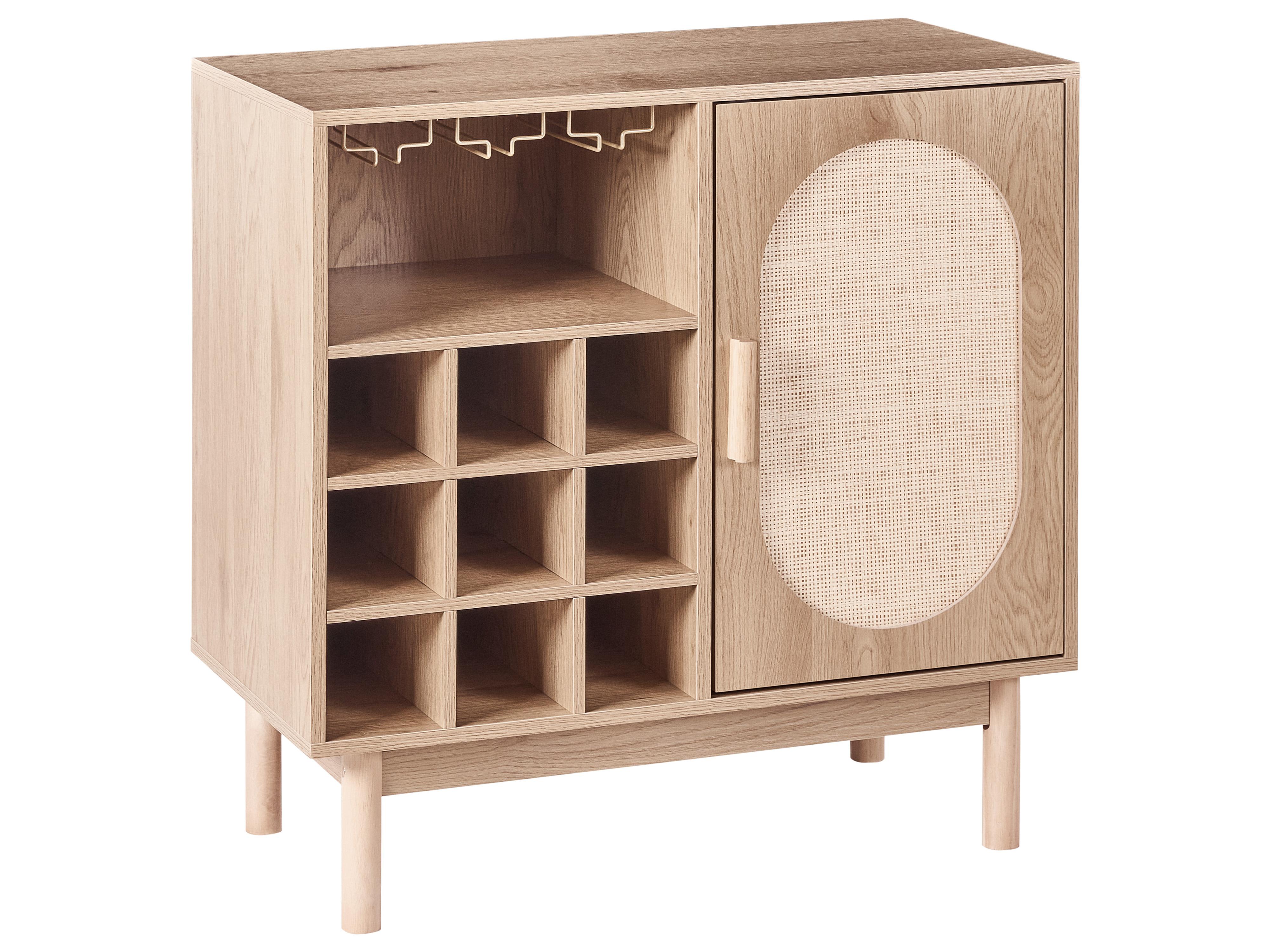 Wijnkast COSTELLO Lichtbruin
