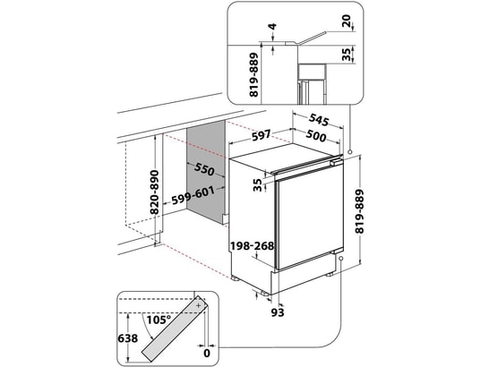 HOTPOINT ARISTON - Table top encastrable HABUL011, 144 litres, Tout utile, Eclairage LED