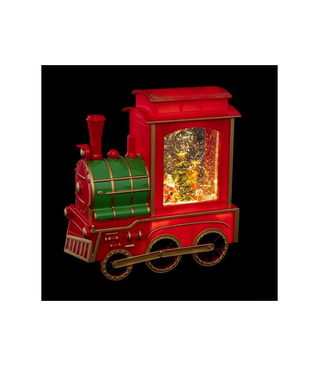 Décoration Lumineuse Led Train 22cm Rouge