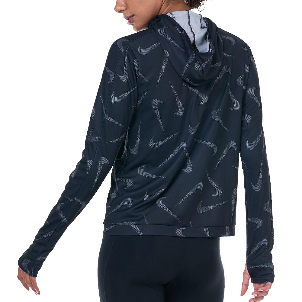 Nike Sweat à Capuche de Sport Noir/Gris Femme Nike Pacer Hooded