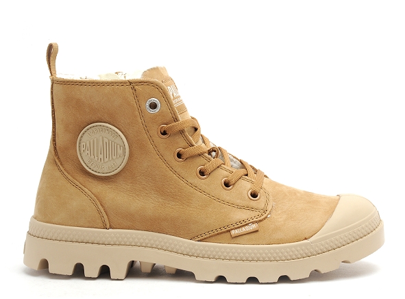 Palladium boots bottine plates femme pampa hi zip wl dear beige