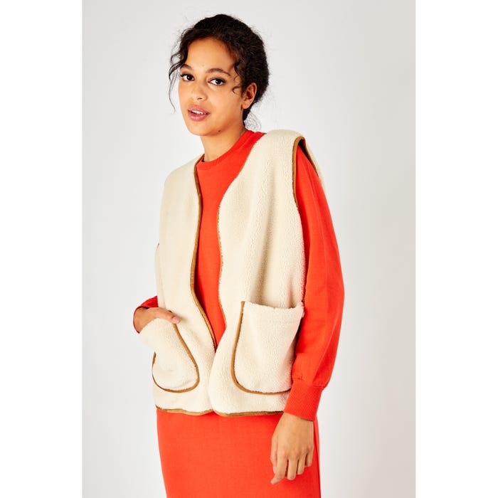 Veritas-Bodywarmer teddy jas