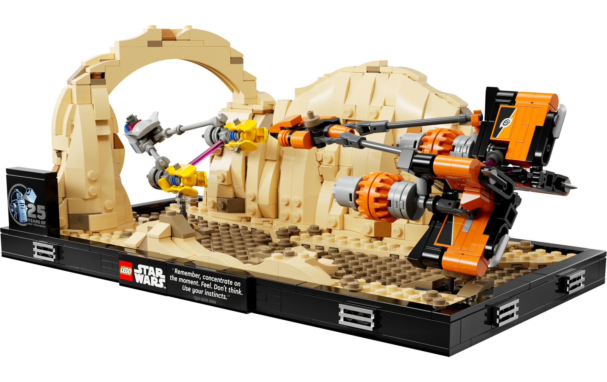 Star Wars Podrennen in Mos Espa – Diorama 75380Imposantes Modell zum Bauen und Ausstellen