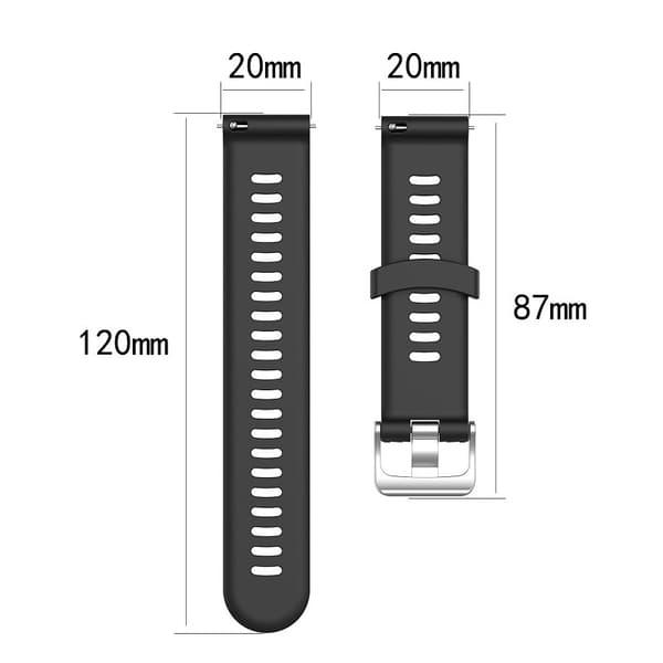 INF Klokkereim Hvit 20 mm Garmin Forerunner 245