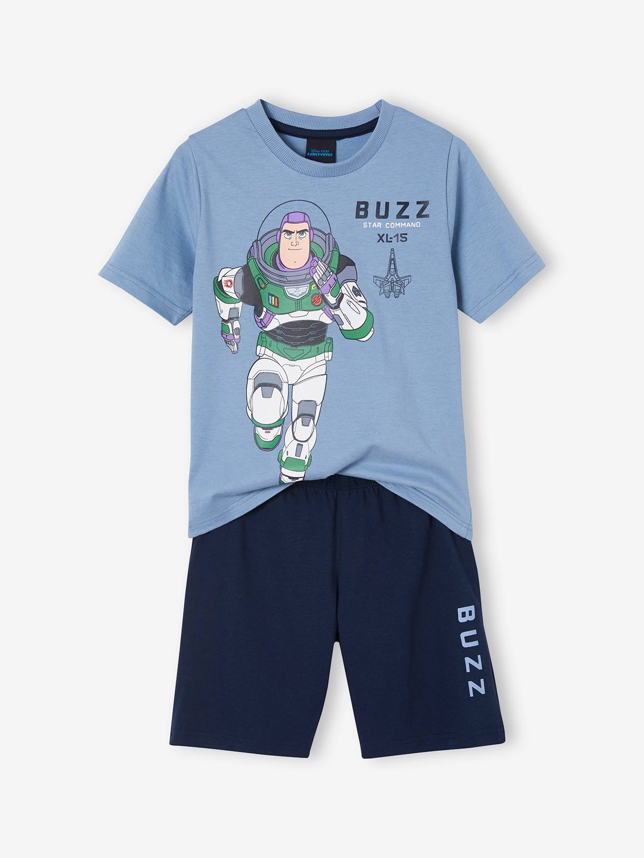 Pijama infantil azul-ardósia do Buzz Lightyear da Pixar® com shorts.
