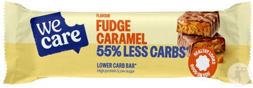 We Care Lower Carb Barre Fudge Caramel 60g