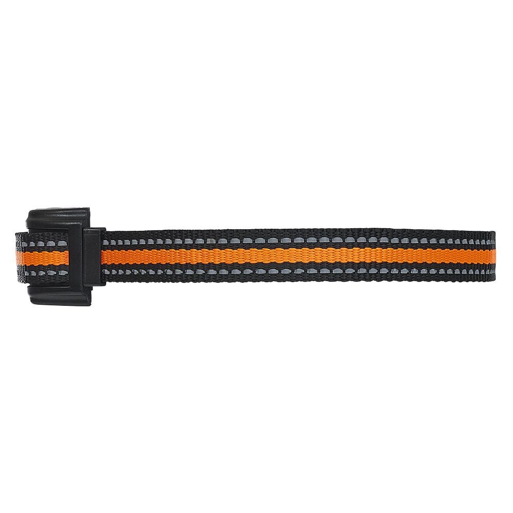 Collier de dressage étanche sonore vibration noir et orange pour chien