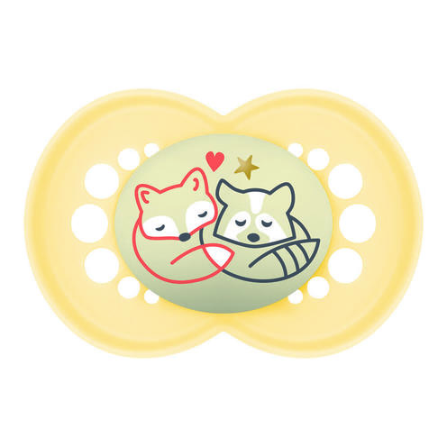 Lot de 2 sucettes Original dès 6 mois Planet Love Night - Coloris aléatoire - MAM
