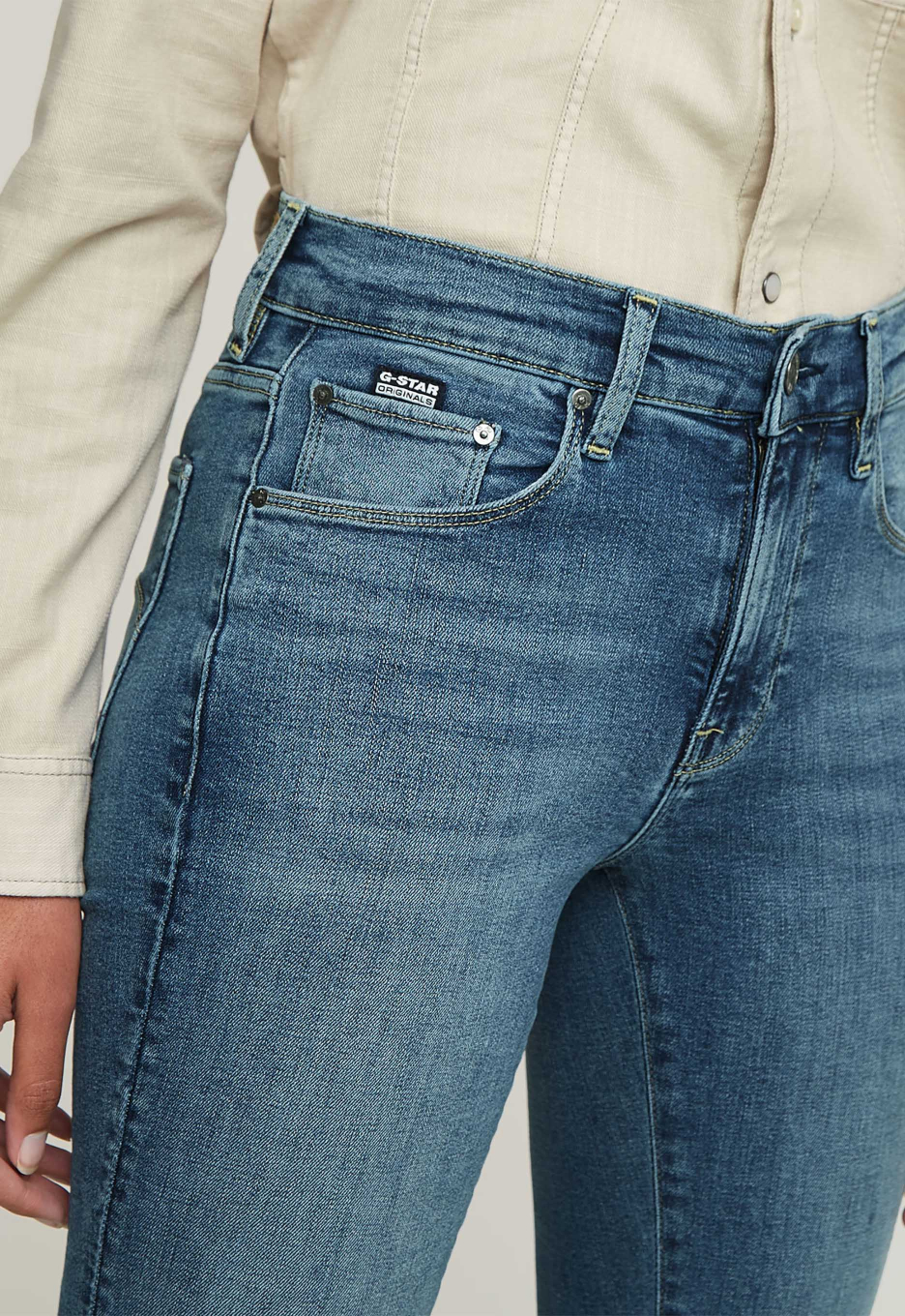 G-Star 3301 Mid Waist Flared Jeans