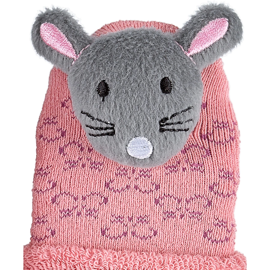 Sterntaler Baby-Rasselsöckchen Maus rosa