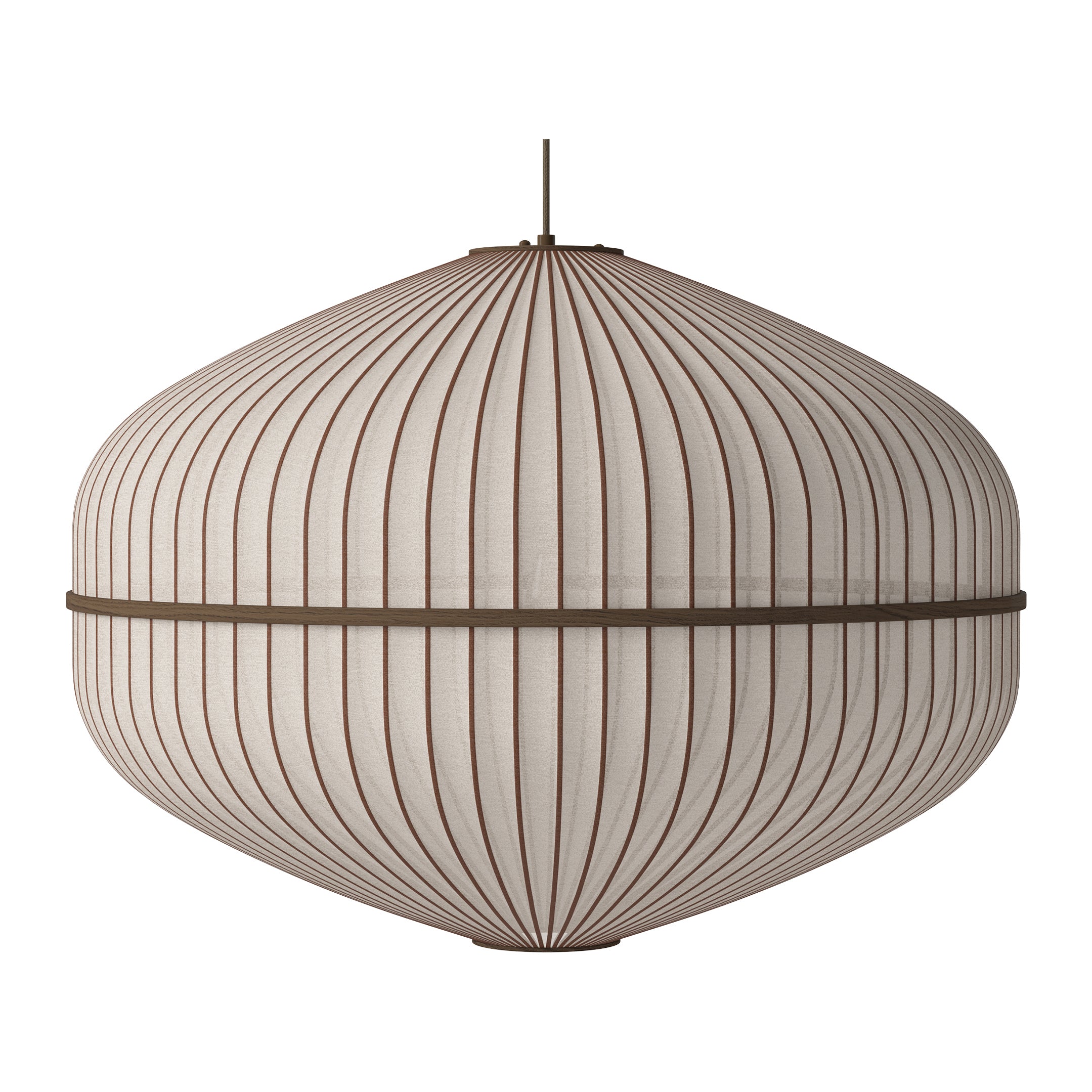 Bolia Lucén Hanglamp Ã 90 cm - Ellips - Donker Geolied Hout