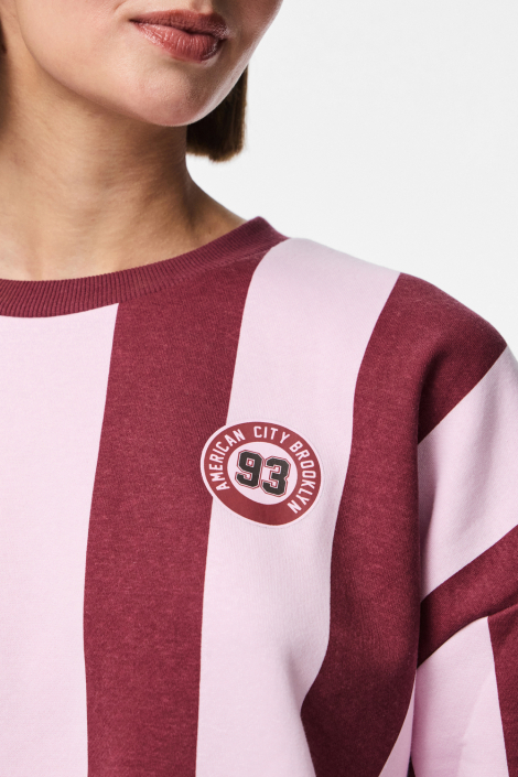 Pieces paarse dames sweater