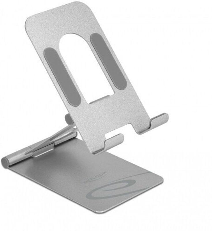 Delock - Smartphonehouder - Aluminium - Opvouwbaar - Ruimtebesparend