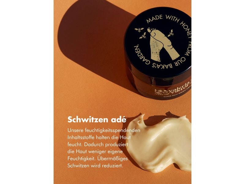 Valeria and Viktor Fusscreme Super Rich Honig 50 ml Foot Cream für schöne & weiche Füsse