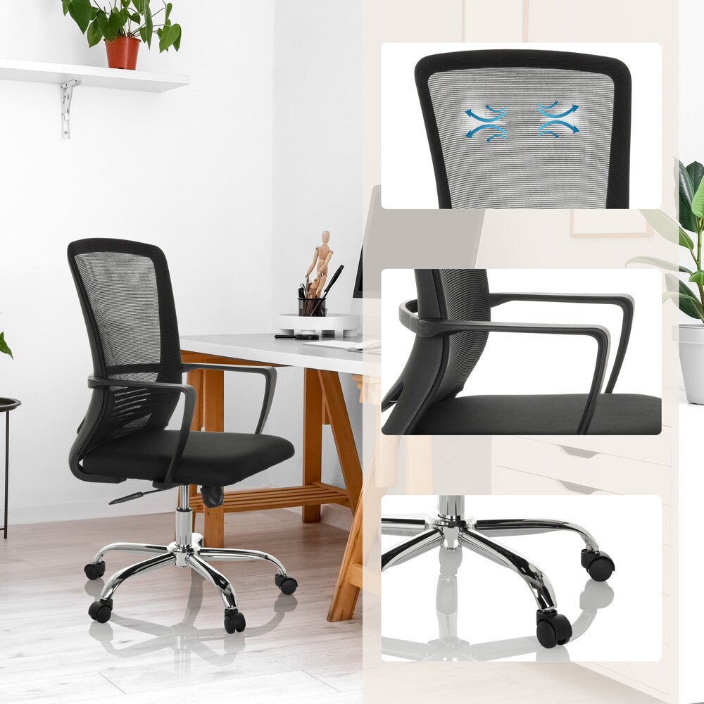 Home Office Bürostuhl STAR-TEC S Stoff/Netzstoff mit Armlehnen hjh OFFICE