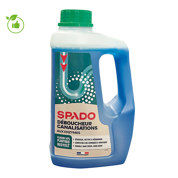 Déboucheur biologique désodorisant pour canalisations Spado 1 L