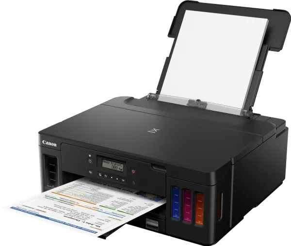 Canon PIXMA G5050 - Printer - farve - Duplex - blækprinter - kan genopfyldes - A4/Legal - op til 13 ipm (mono) / op til 6.8 ipm (farve) - kapacitet: 350 ark - USB 2.0, LAN, Wi-Fi(n)