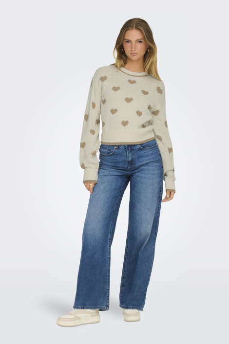 Jacqueline de Yong beige dames trui