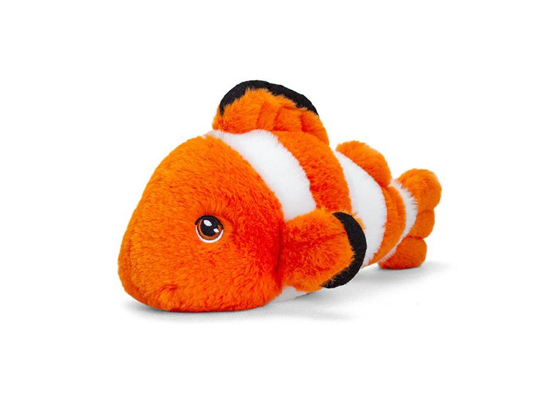 Keeleco Kuscheltier Clownfisch 25 cm Stofftier mit einzigartigem Charakter