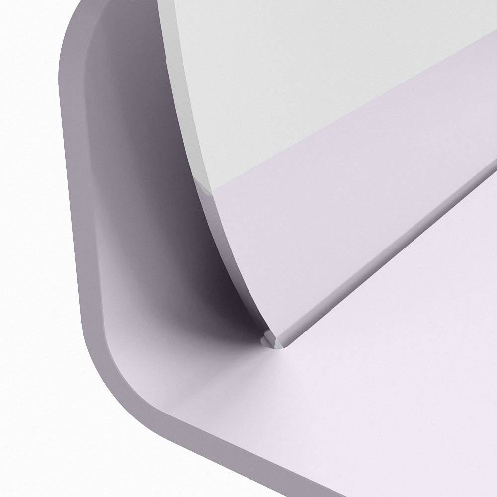 Mondiaz Spot spiegel rond Ø50cm met planchet cale