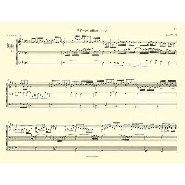 Breitkopf & Härtel Buxtehude Orgelwerke Set 1