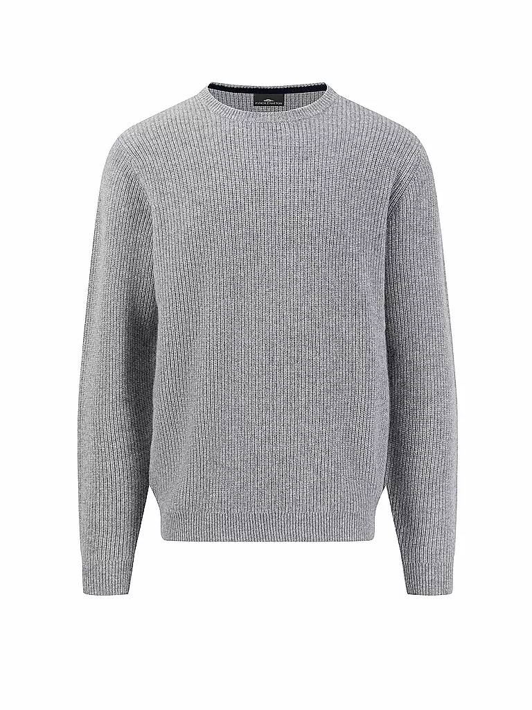 FYNCH HATTON Kaschmirpullover hellgrau