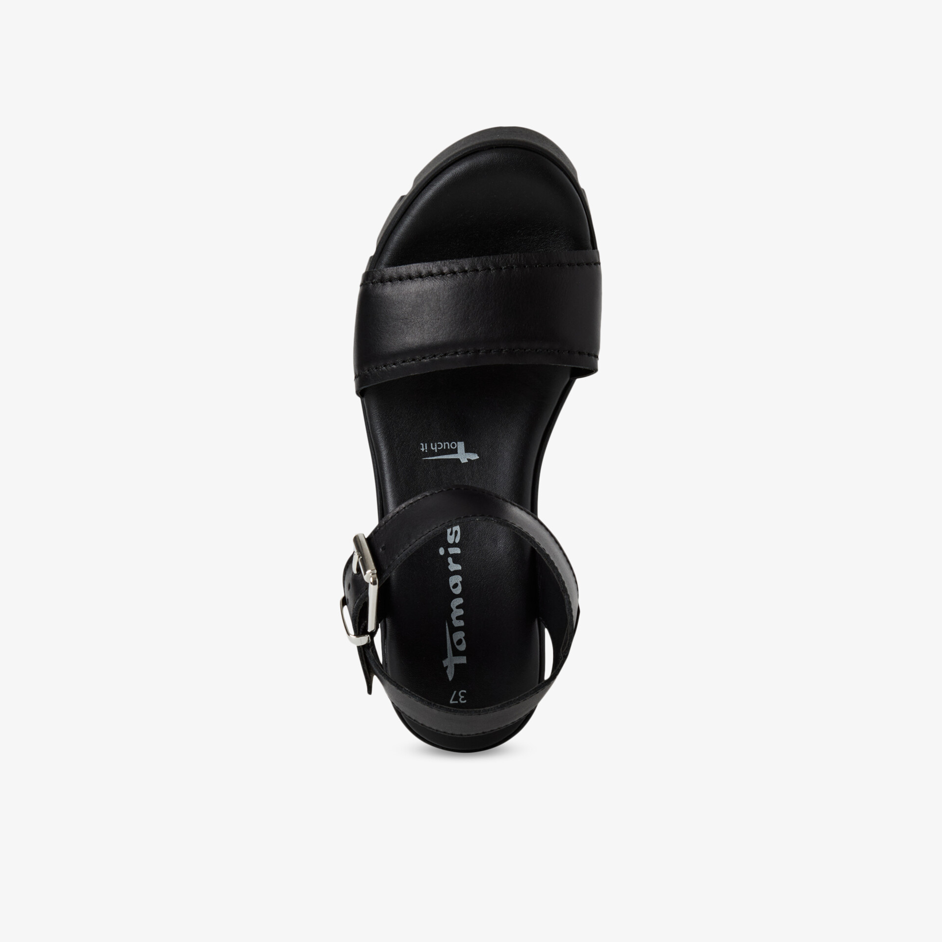 Tamaris Damen Plateausandalen schwarz