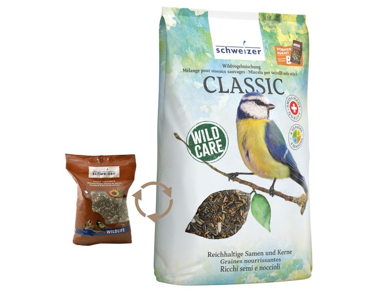 Eric Schweizer Vogelfutter Wildvogelmischung Classic 5 kg Reichhaltige Mischung mit Samen und Kernen