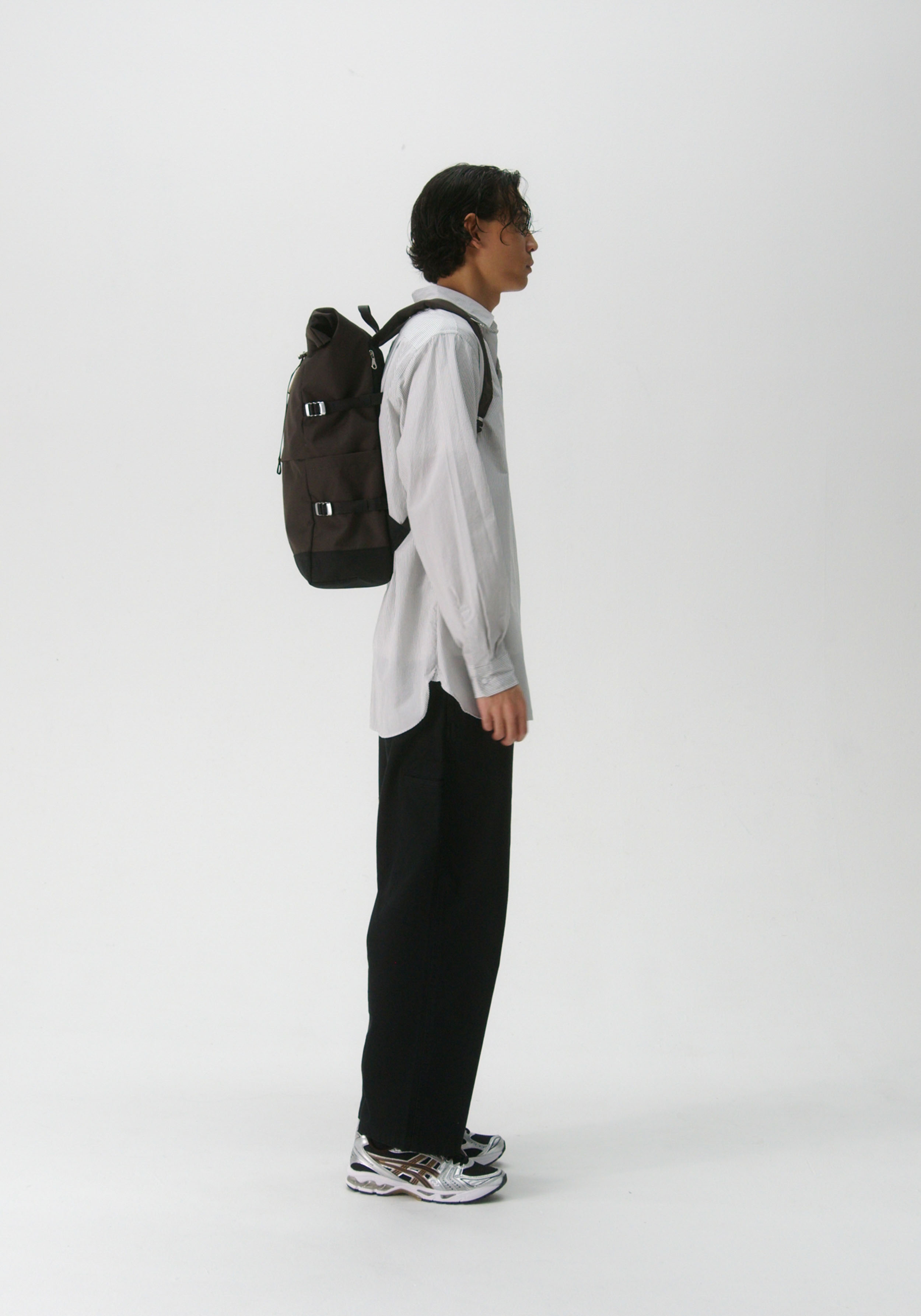 Sandqvist Rucksack Icon Rolltop Backpack L Brown With Natrural Leather